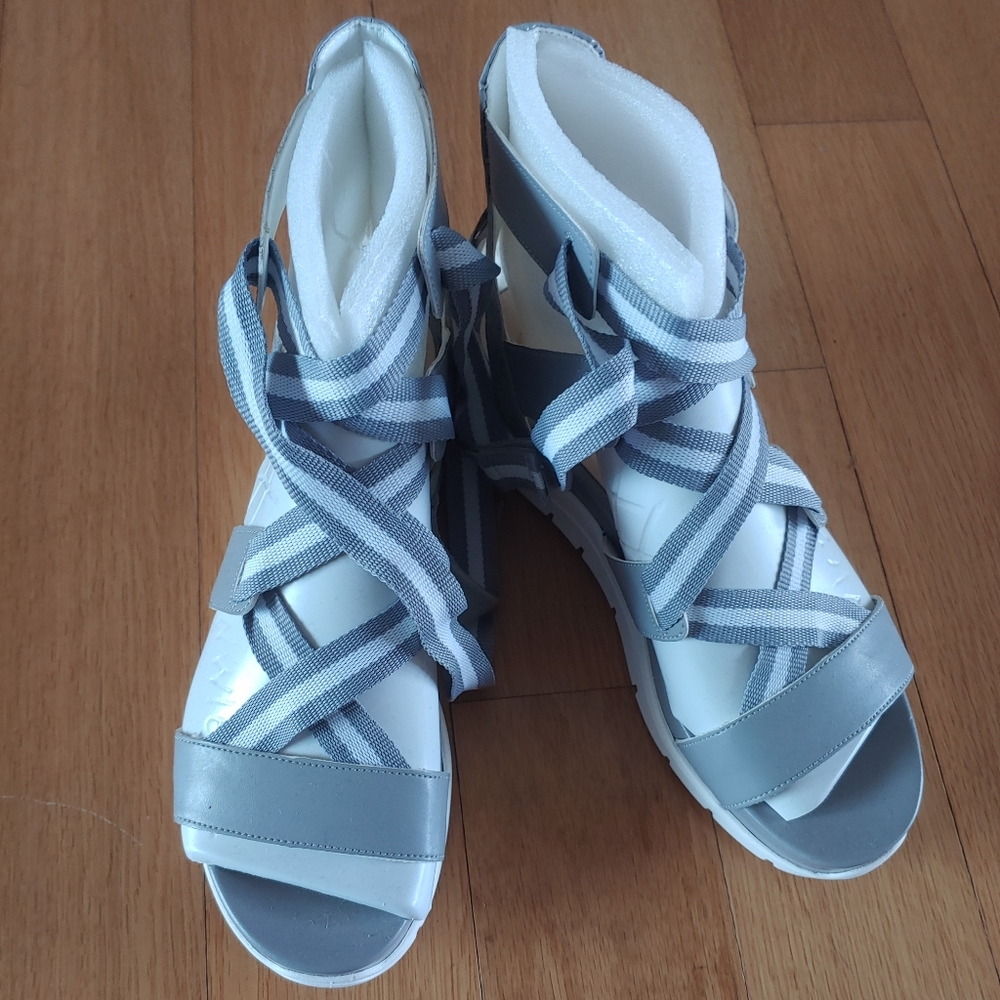 Never worn, Grey Gladiator sandals